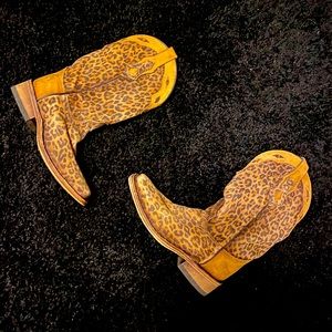 Leopard Corral boots worn once $250 obo